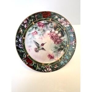 Lena Liu The Anna's Hummingbird Collector Plate 2nd Issue Fine Porcelain Ltd Ed